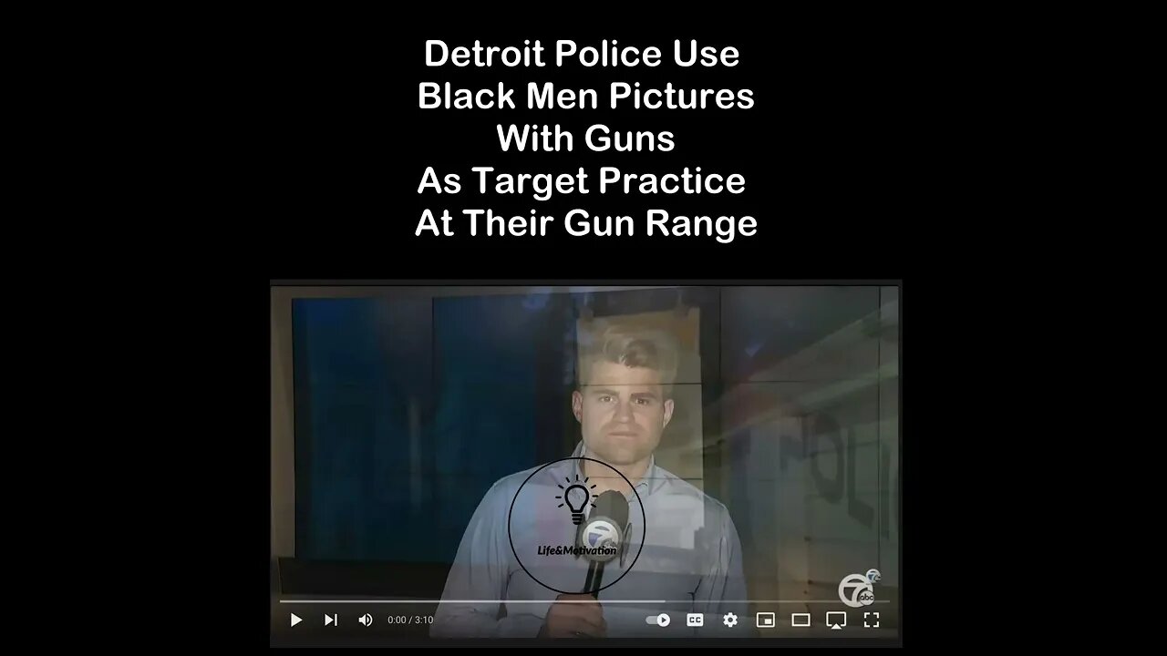 Detroit Police Use Black Men Pictures With Guns As Target Practice At Their Gun Range 😱