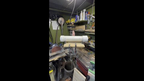 Make shift tumbler for stonewash finish