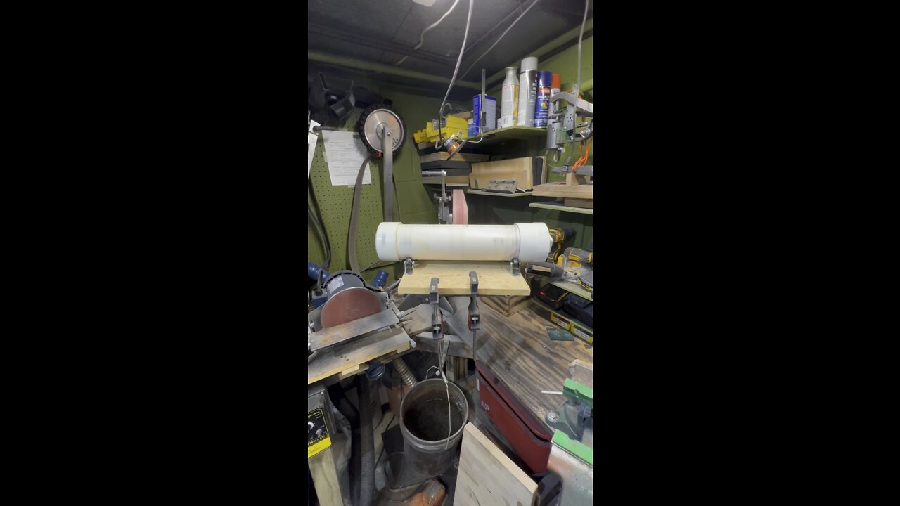 Make shift tumbler for stonewash finish