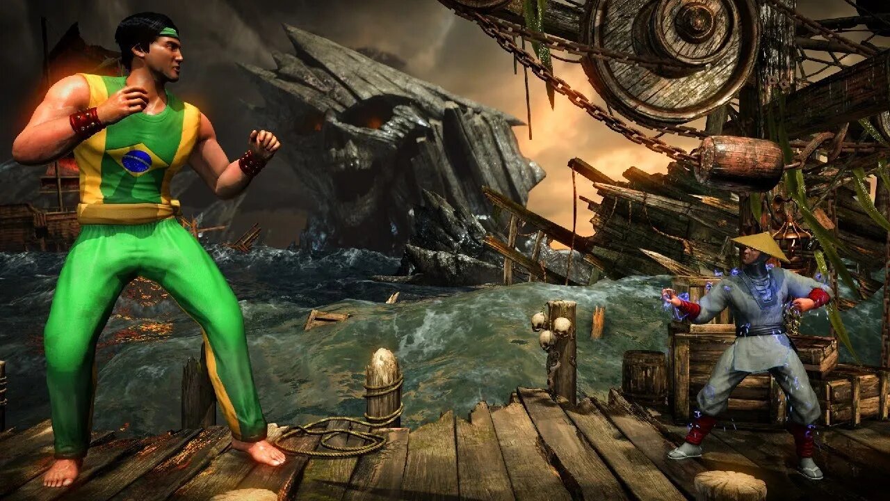 Colossal Liu Kang Vs Raiden Mortal Kombat XL Mod