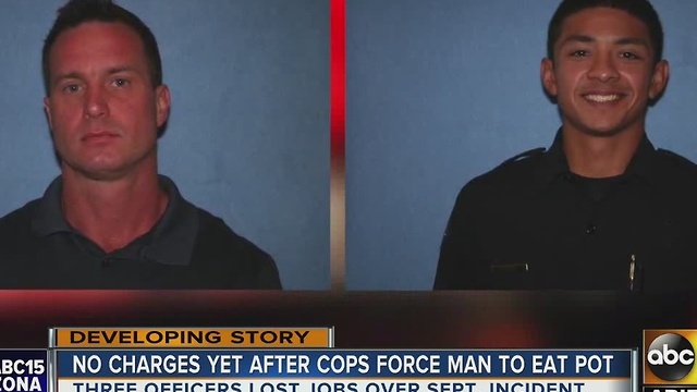 Cops who forced man to eat weed not to face criminal charges yet