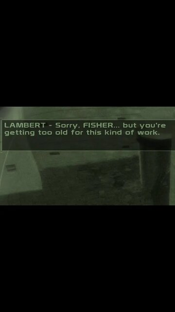 Splinter Cell Chaos Theory "You're Getting Too Old For This Kind Of Work" #Shorts