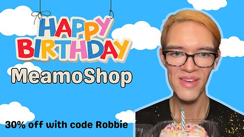 It’s time to paaah-tayyyy! 🥳 Happy Birthday MeamoShop!!!! 🙌🎉 30% off w/code Robbie 🔥💙
