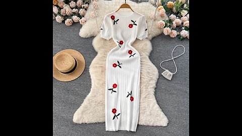 Crochet Dresses Knit Cut Out Dress Jurk Dames Beach Dresses for Women