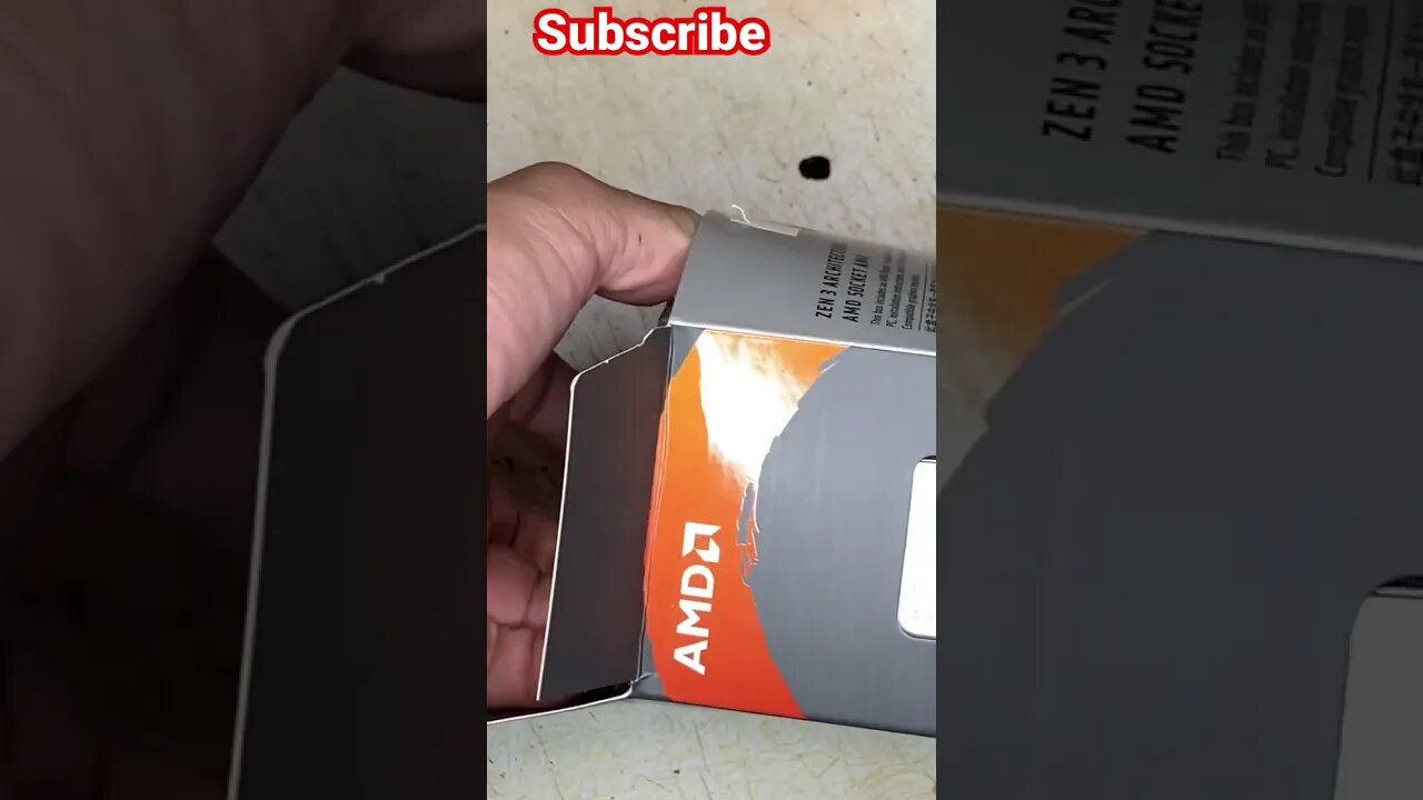 Unboxing. I’m unboxing a Ryzen 5900X CPU. Enjoy.