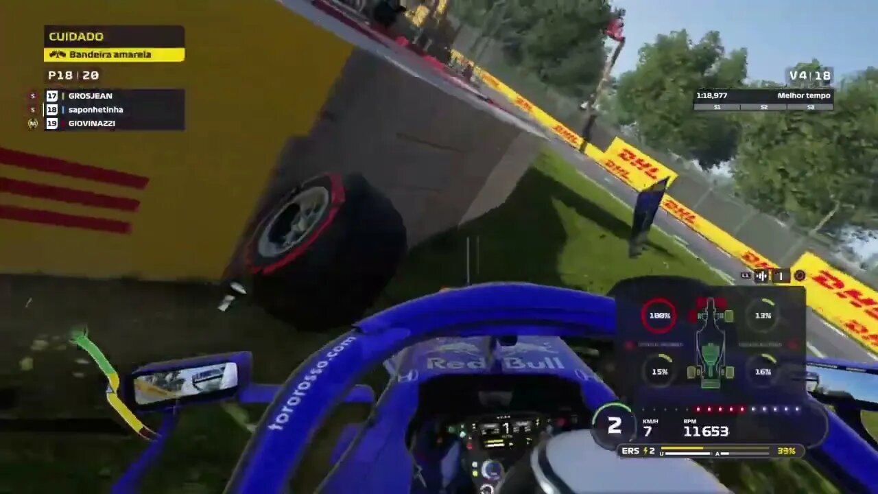 Formula 1 e meu eterno problema envolvendo muros e batida