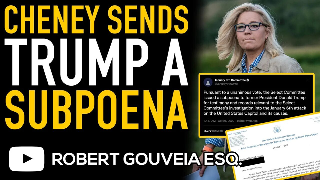 J6 Committee SUBPOENAS Trump with DEMAND for TESTIMONY and DOCUMENTS