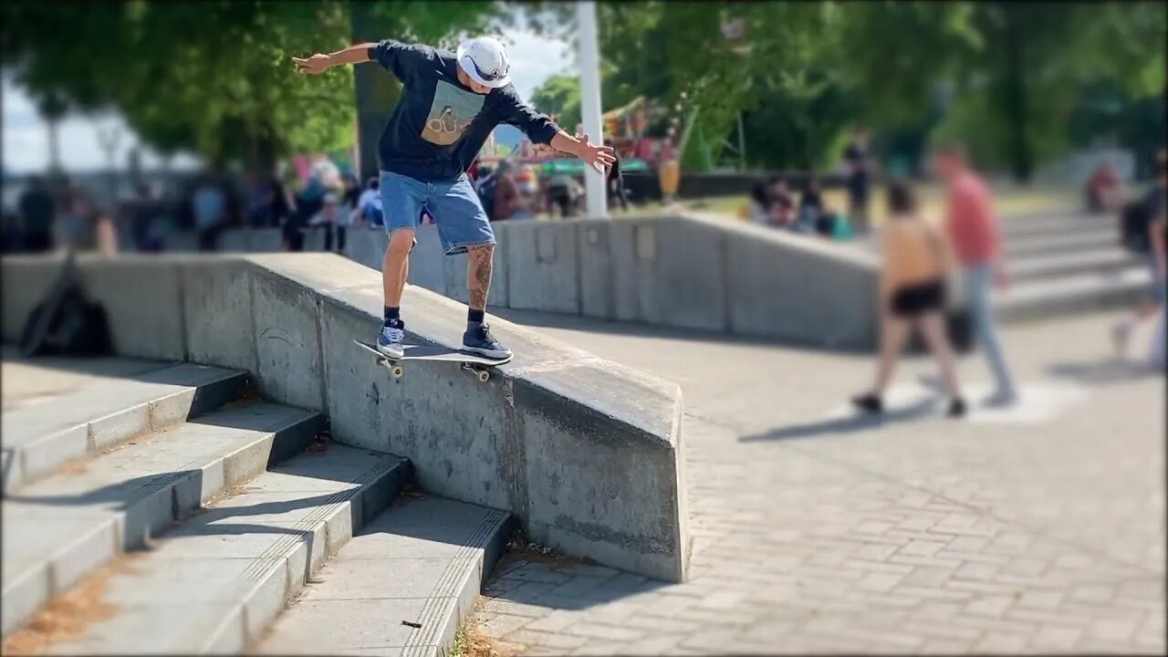 We drove all the way to Portland to Skate this spot