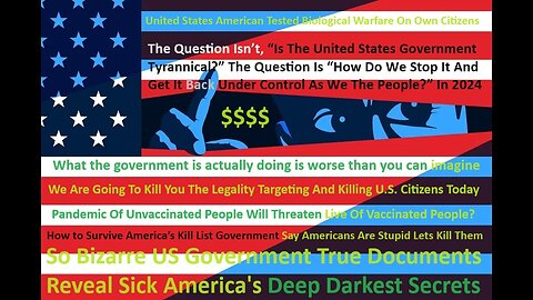 Bizarre US Government True Documents Reveal America's Deep Darkest Secrets