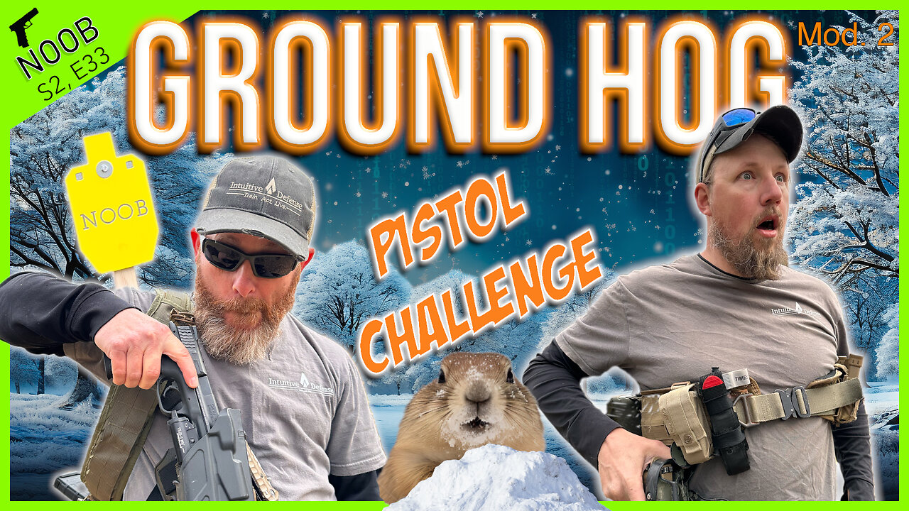 Pistol Shooting Drill from the Ground ┃ NOOB Ground Hog Mod. 2 Challenge