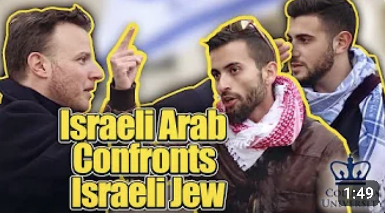 Israeli Arab confronts Israeli Jew at Columbia University