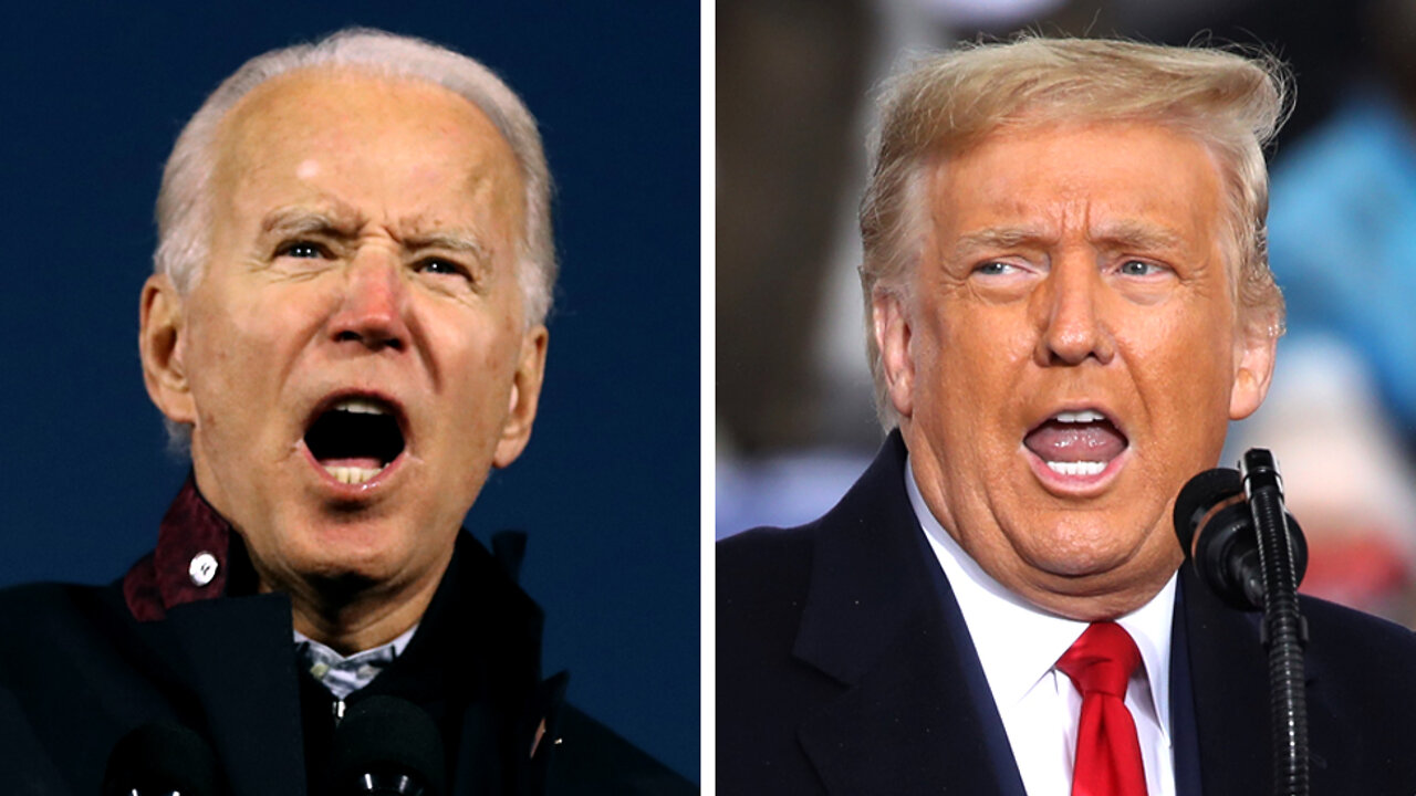 If Biden and Trump were to hold a joint press conference, it might look something like this.