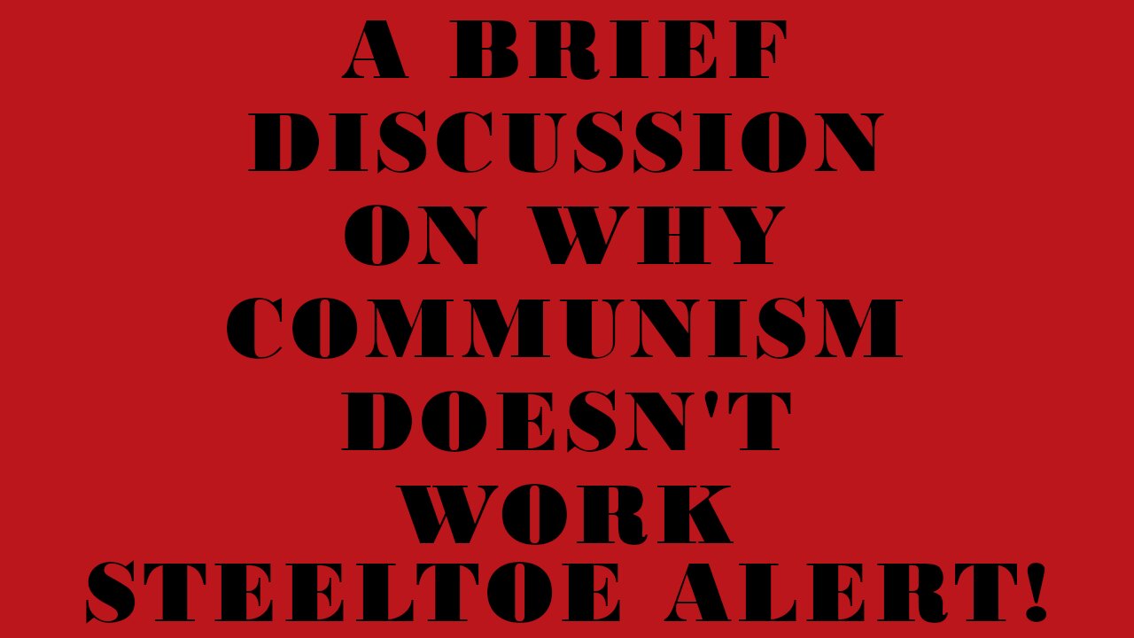 Pitt Explains Why Communism Is A Terrible Idea