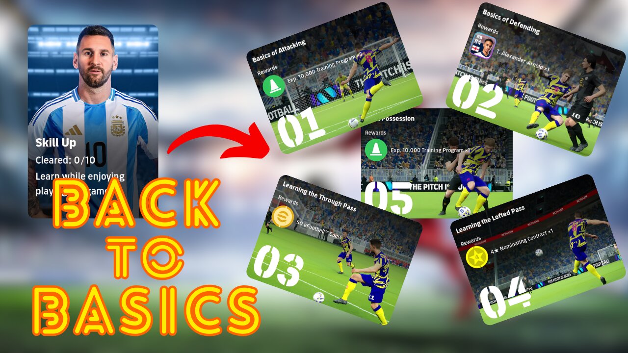 Learning The Basics | Skill Up | Efootball 2025 ✔