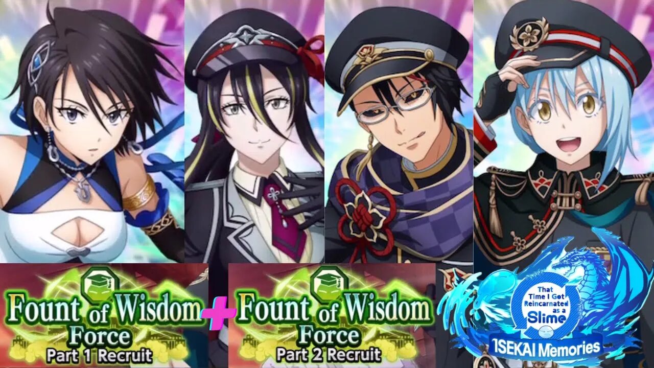 SLIME ISEKAI Memories: Fount of Wisdom Force Part 1 & Part 2 Recruit Banner Summons