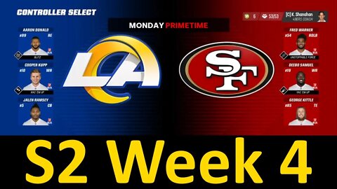 Madden 23 Rams Vs 49ers All Pro Team Normal Speed S2 W4