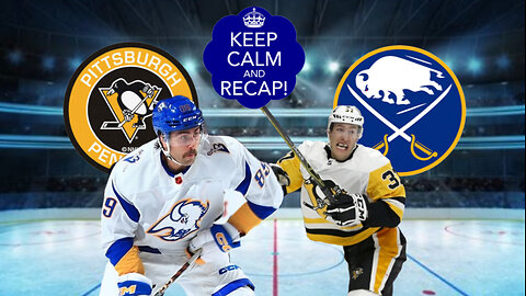 Buffalo Sabres Crush the Pittsburgh Penguins 7-3 at KeyBank Center in Downtown Buffalo New York.