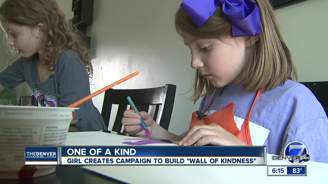 An 8-year-old Colorado girl is trying to change the world with a kindness wall