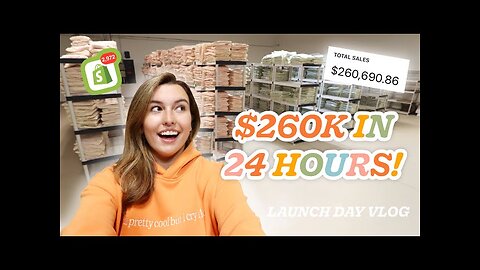 STUDIO VLOG #017 // LAUNCH DAY - $260K IN 24 HOURS!!!