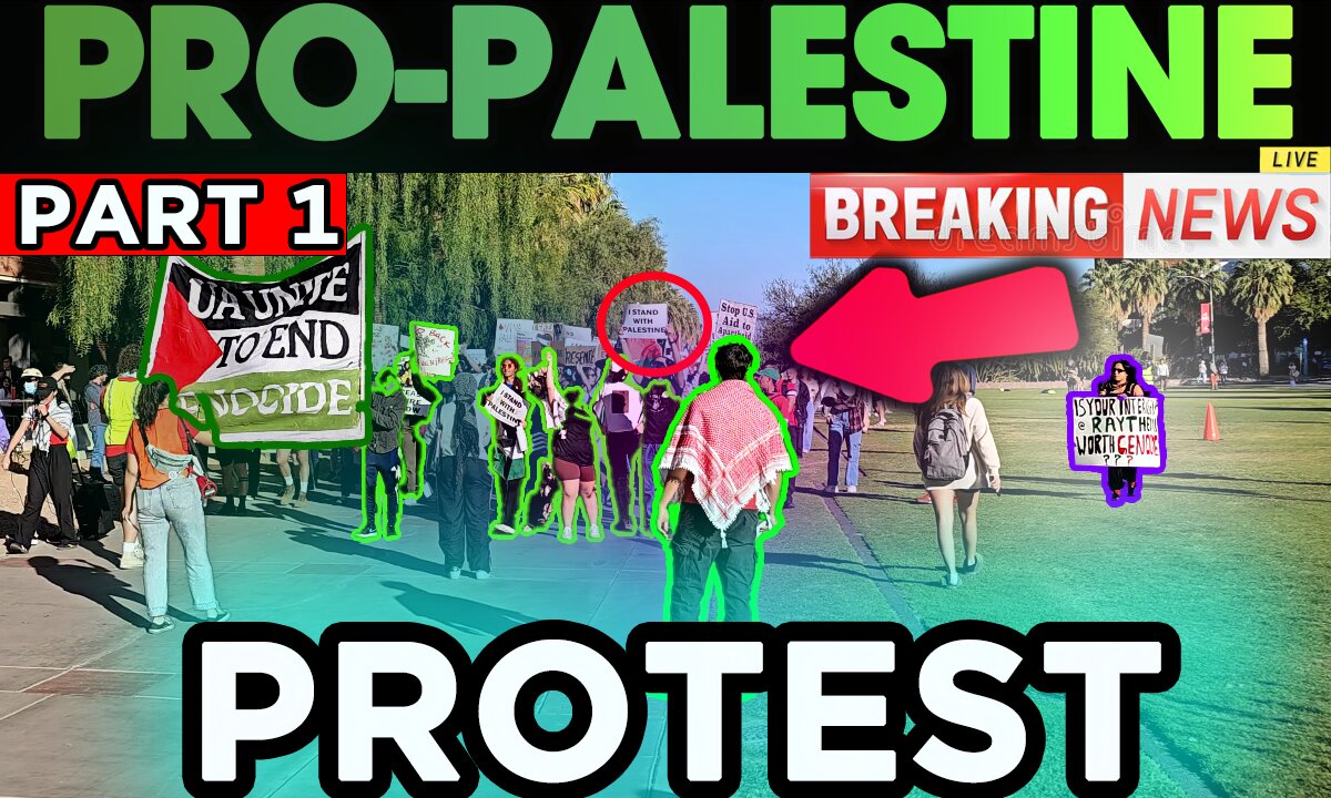Massive PRO-PALESTINE Student PROTEST Clashes With GOSPEL PREACHING - PART 1 | University Of Arizona