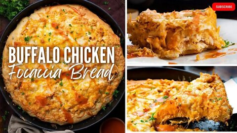How to Make Buffalo Chicken Focaccia Bread