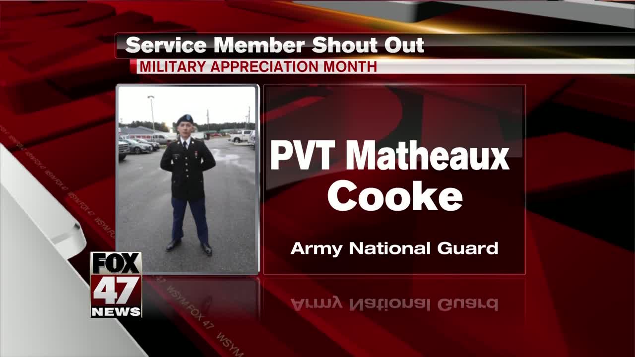 Service Member Shout Out: PVT Matheaux Cooke & Joseph L. Garofalo
