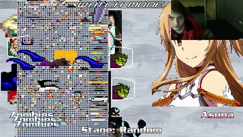 Zombies VS Asuna From The Sword Art Online Series In An Epic Battle In The MUGEN Video Game