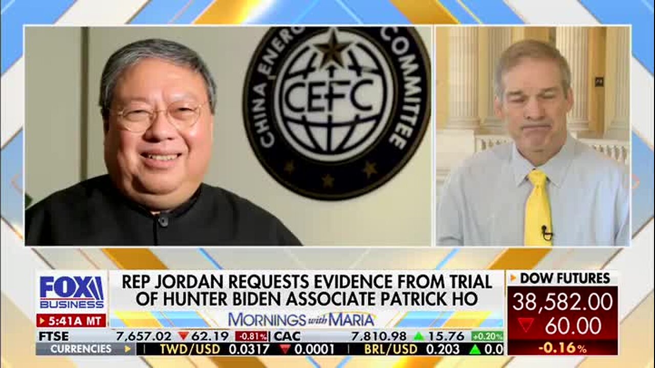 Jim Jordan on Smirnov: Doesn’t Seem to Me the Same Standard Is Used for Him and Christopher Steele