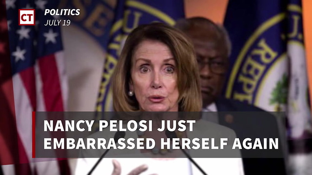 Nancy Pelosi Uses Mobile Phone To Embarrass Herself With Fake News