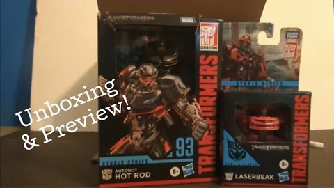 Amazon Unboxing! Studio Series #93 Hot Rod & Core Class Lazerbeak - Stay tuned to channel for review