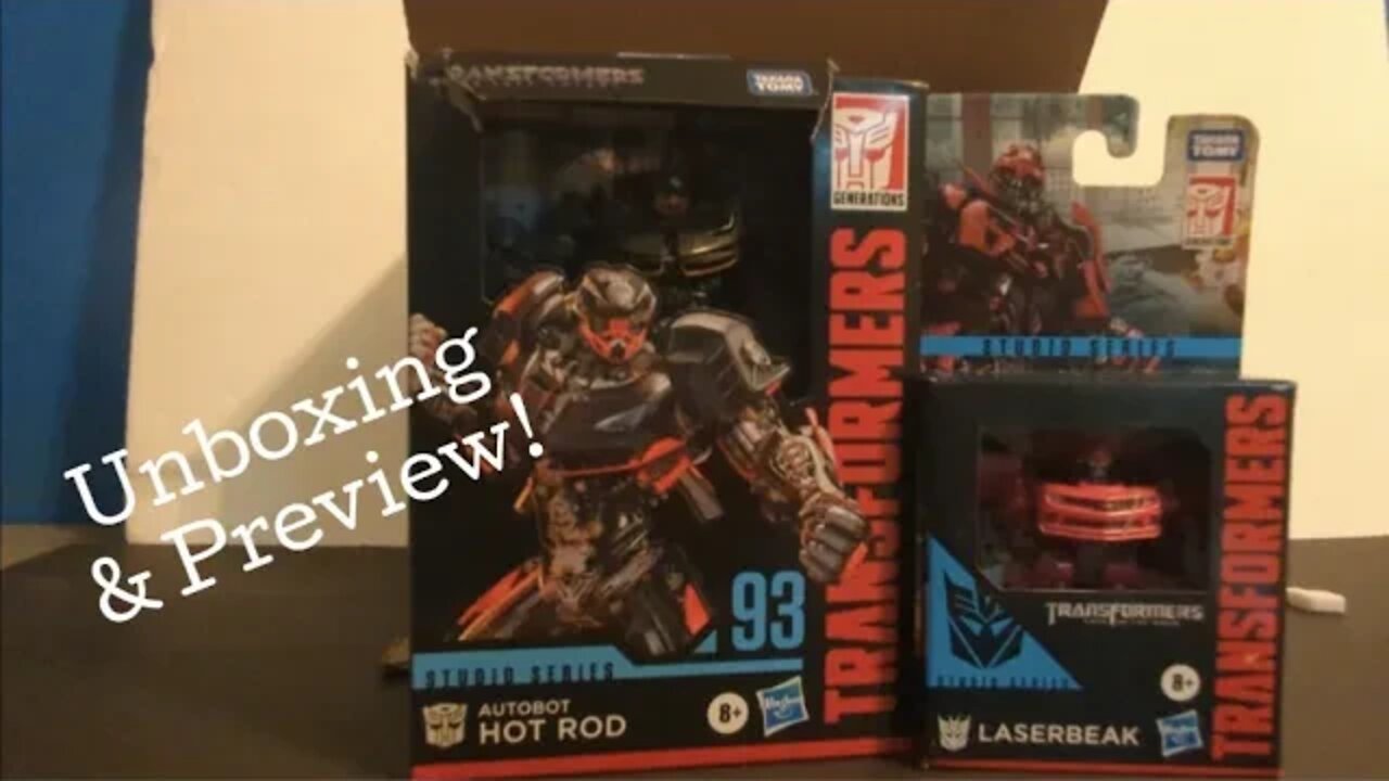 Amazon Unboxing! Studio Series #93 Hot Rod & Core Class Lazerbeak - Stay tuned to channel for review