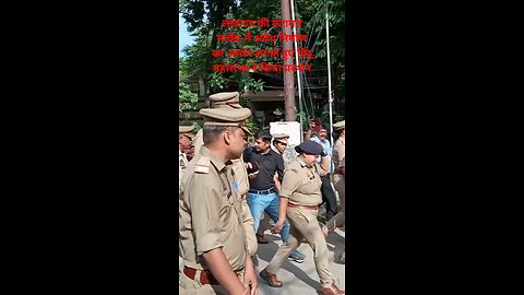 Lucknow karamat market news: लखनऊ के निशातगंज में करामत मार्केट के खिलाफ हिंदू महासभा का प्रदर्शन