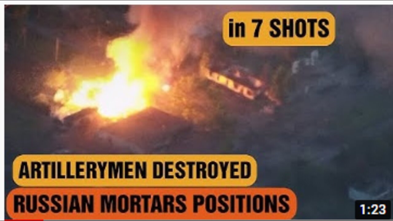 Artillerymen of Ukraine’s Destroyed Russian Mortars Positions in Seven Shots
