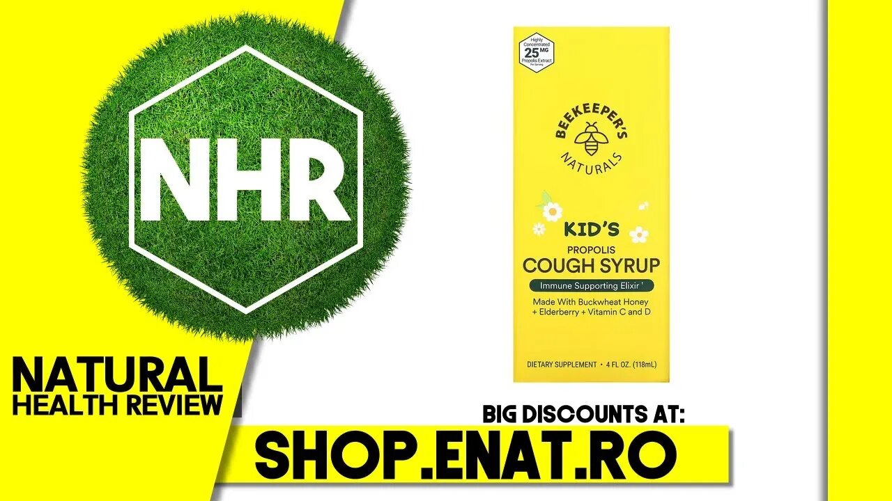 Beekeeper's Naturals, Kids Propolis Cough Syrup, 4 fl oz (118 ml)