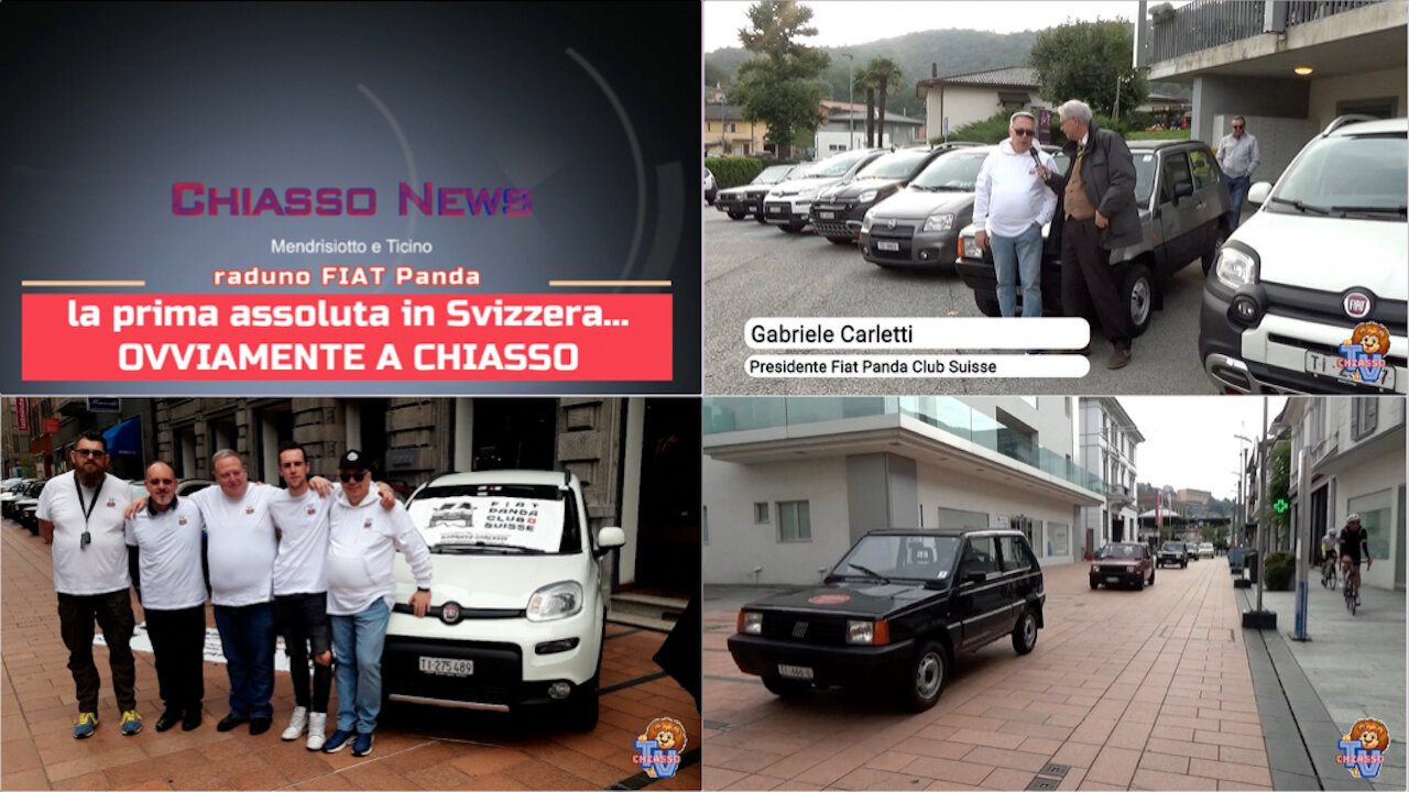 A CHIASSO - Primo Raduno in Svizzera delle Fiat Panda