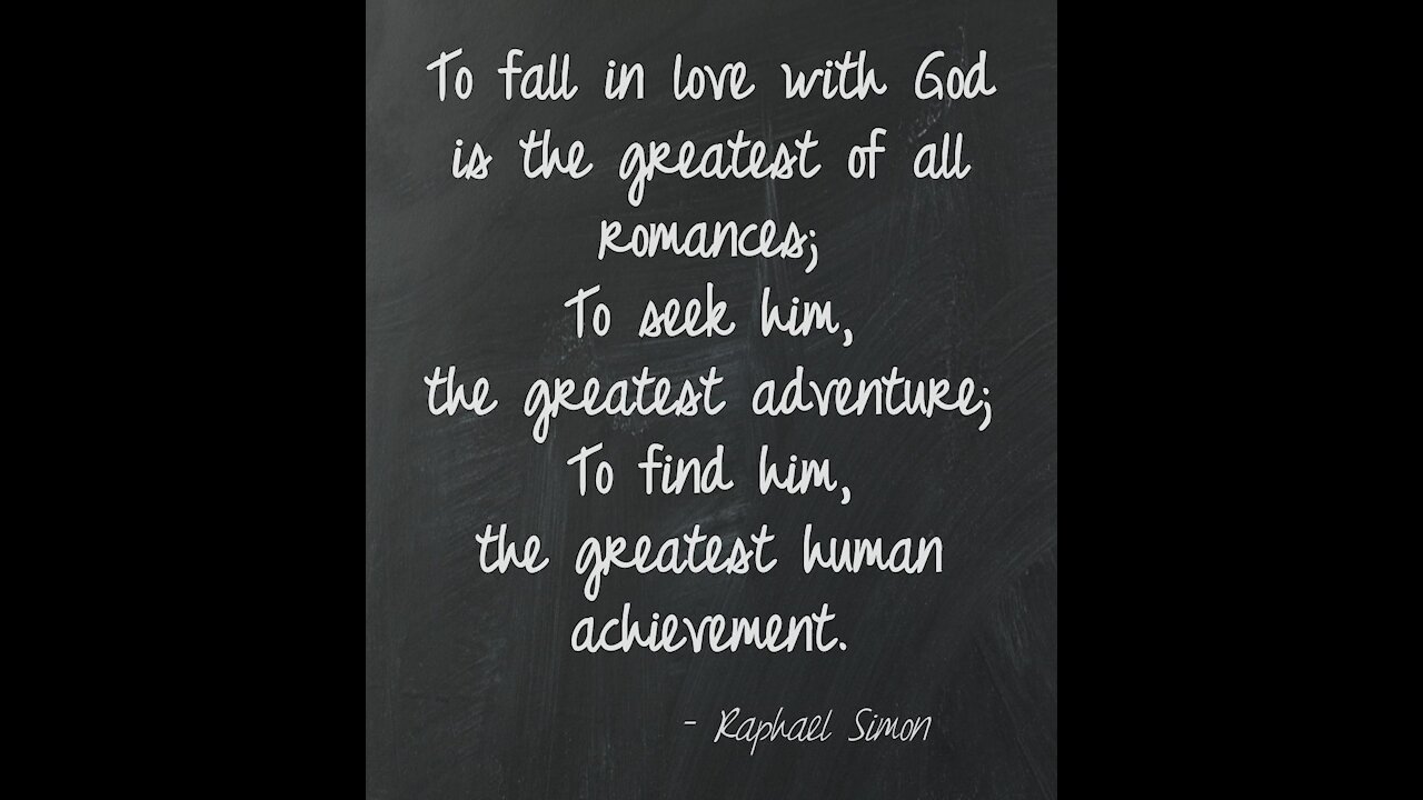 Gospel of Love Video Series (32) - Falling in love with God is natural