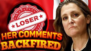Chrystia Freeland Destroyed in Speech Backfire