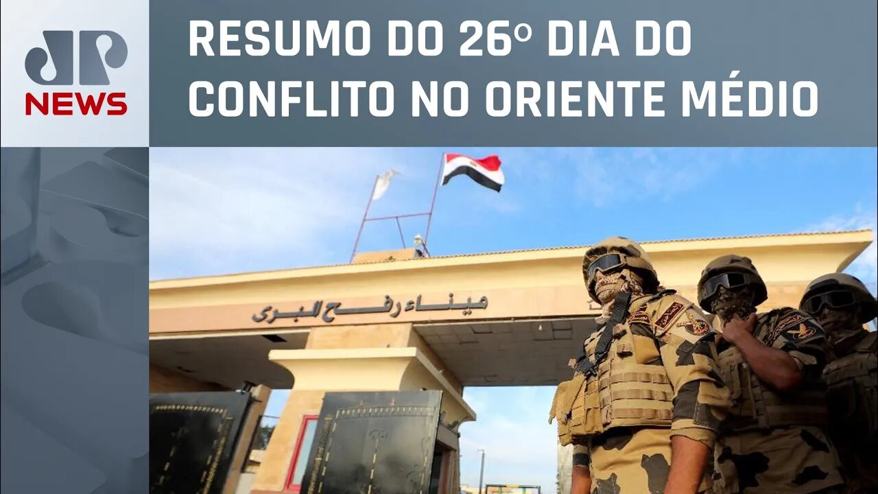 Moradores da Faixa de Gaza conseguem passar pela fronteira com Egito
