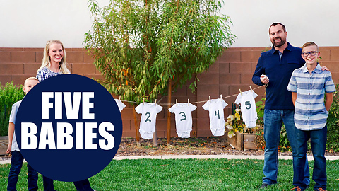 Couple discovering they're expecting QUINTUPLETS