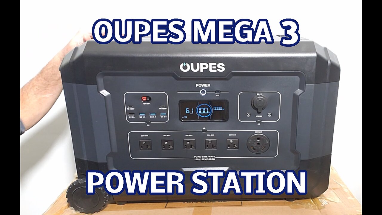 3600 Watt OUPES Mega 3 Portable Power Station, BBU, So many uses