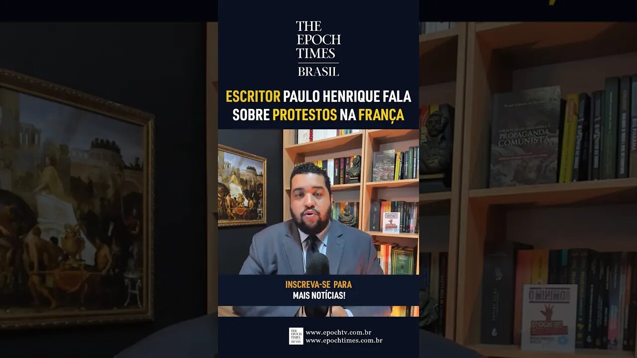 O escritor Paulo Henrique Araújo, falou ao Epoch Times sobre o panorama na Europa #shorts