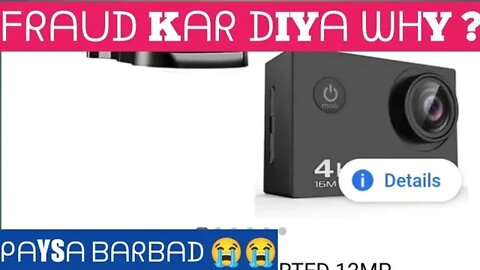 4k ultra action camera😡| Scam kar diya| fraud se bacho🧐#viralvideo #viral #4kactioncamera#youtube