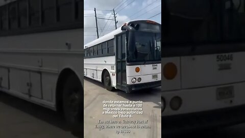Así deportaron a muchos venezolanos del territorio de EE . UU a México.
