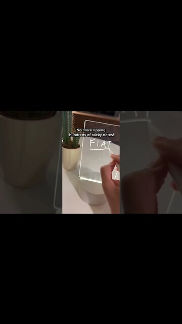 Cute way to leave a message at home