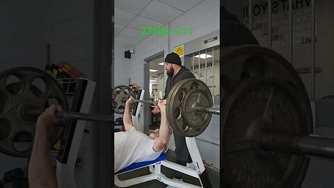 275lbs x 11 reps, Crazy old man