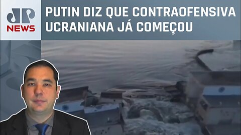 Kiev afirma ter provas de que Rússia explodiu barragem, Luis Kawaguti analisa