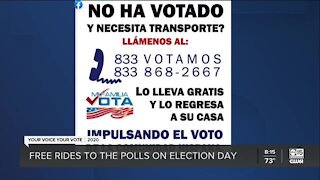 Free, discounted rides to the polls