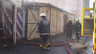 SOUTH AFRICA - Durban - Fire at Jumbo's towing yard (Videos) (vUb)