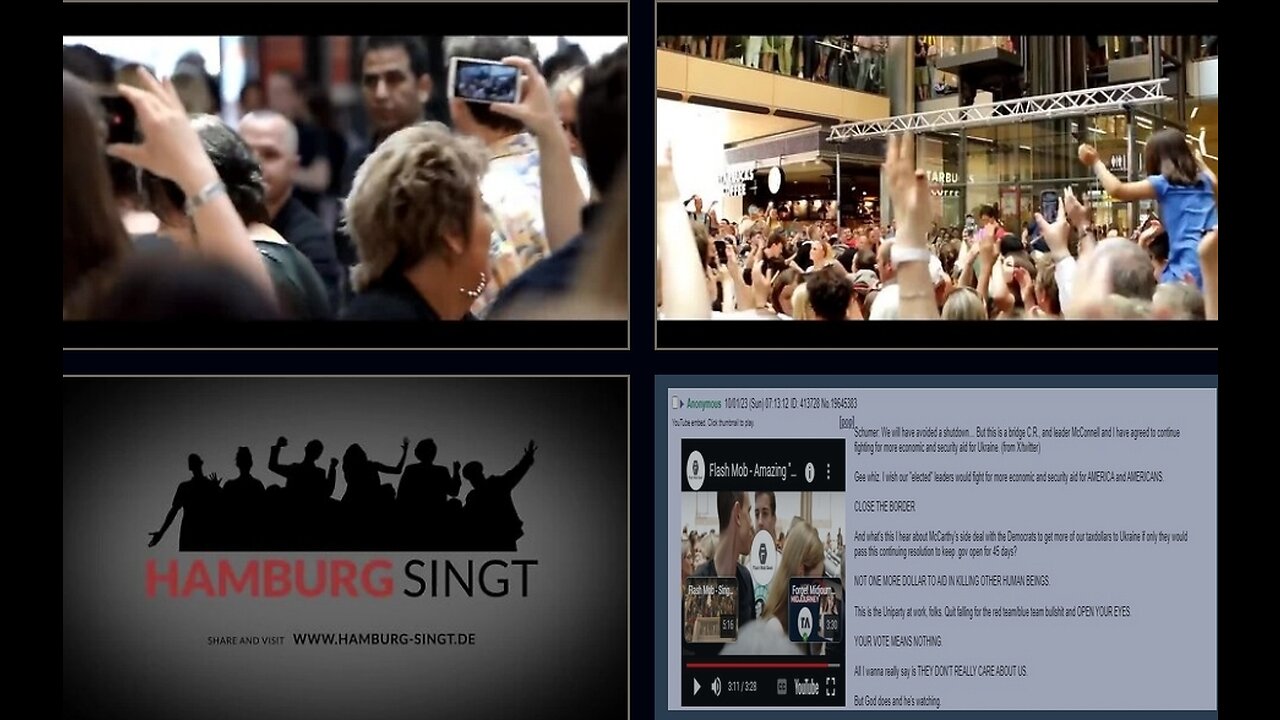 Hamburg Germany, Flash mob - That's how you wake people up!