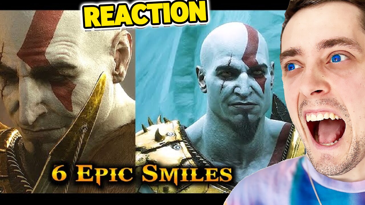 All 6 Subtle Smiles of Kratos WITHOUT the Beard REACTION